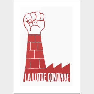 La Lutte Continue - Mai 68 Paris Posters and Art